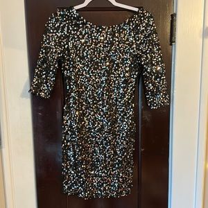 Black Sequins dress